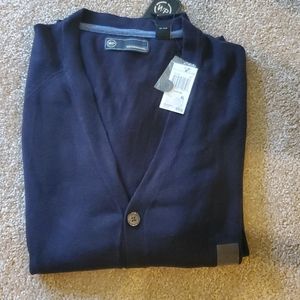 NWT Weathproof cardigan button up XL Navy